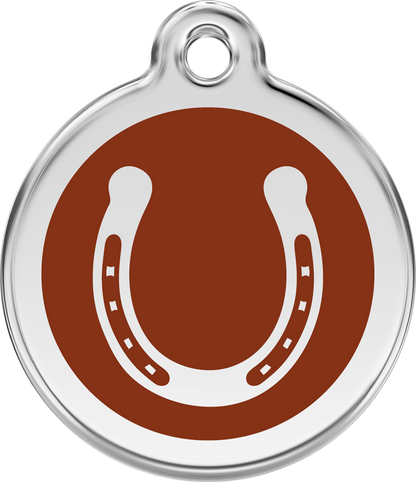 Hundeplakette Gravurplakette Glücksbringer Hufeisen