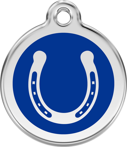 Hundeplakette Gravurplakette Glücksbringer Hufeisen