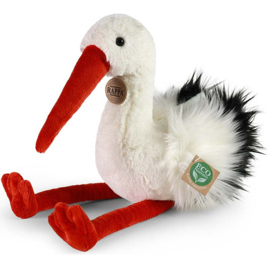 Storch Schlenkertier sitzend Kuscheltier Vogel Plüschtier