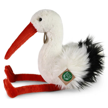 Storch Schlenkertier sitzend Kuscheltier Vogel Plüschtier