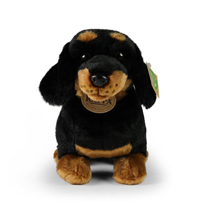 Plüsch Dackel Kurzhaardackel 30cm Hund sitzend Eco-Friendly Stofftier Kuscheltier