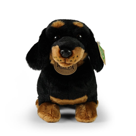 Plüsch Dackel Kurzhaardackel 30cm Hund sitzend Eco-Friendly Stofftier Kuscheltier