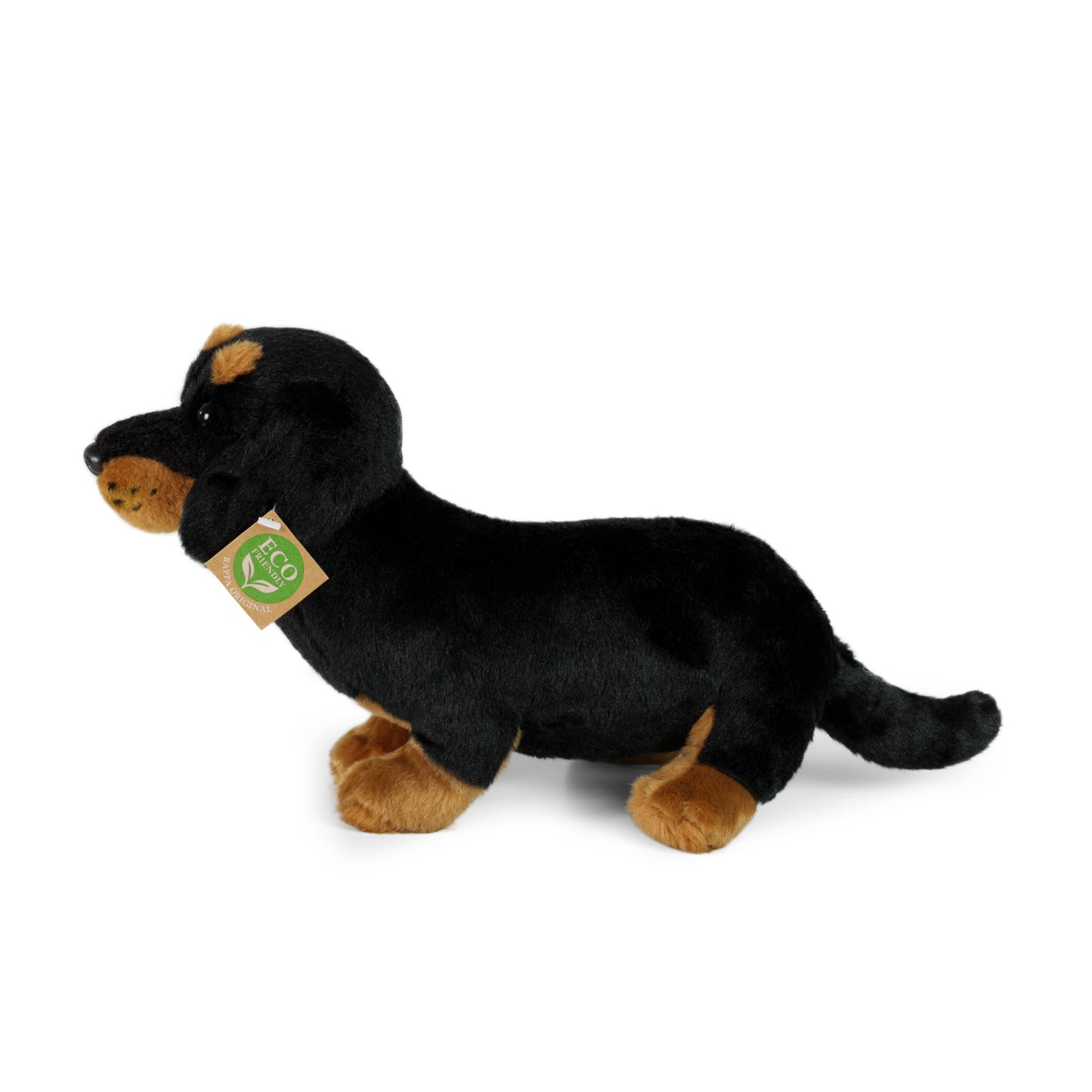 Plüsch Dackel Kurzhaardackel 30cm Hund sitzend Eco-Friendly Stofftier Kuscheltier