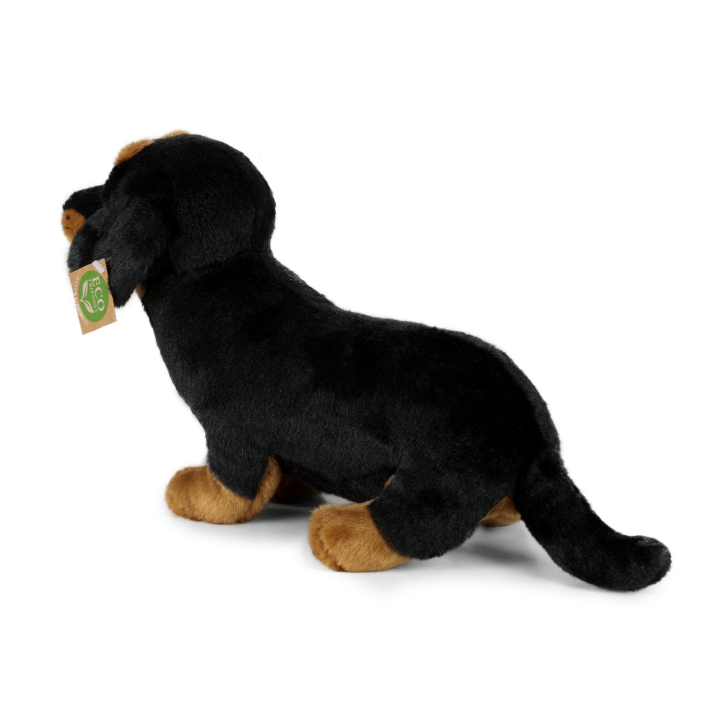 Plüsch Dackel Kurzhaardackel 30cm Hund sitzend Eco-Friendly Stofftier Kuscheltier