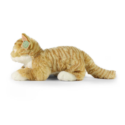 Katze Tigerkatze rot 47 cm liegend Kuscheltier Plüschtier