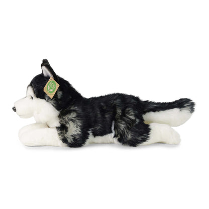 Husky Schlittenhund 38 cm liegend Kuscheltier Hund Plüschtier