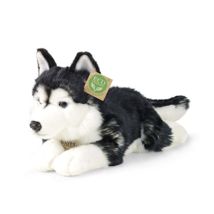Husky Schlittenhund 38 cm liegend Kuscheltier Hund Plüschtier