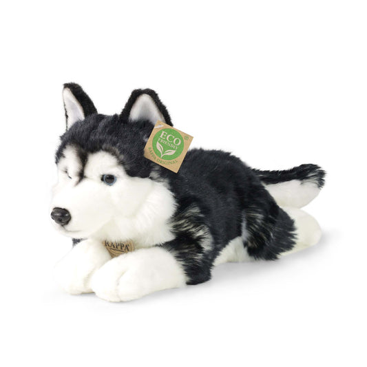 Husky Schlittenhund 38 cm liegend Kuscheltier Hund Plüschtier