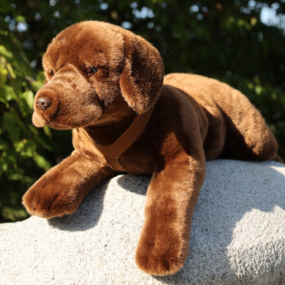 Labrador Retriever braun 61 cm liegend Kuscheltier Hund Plüschtier