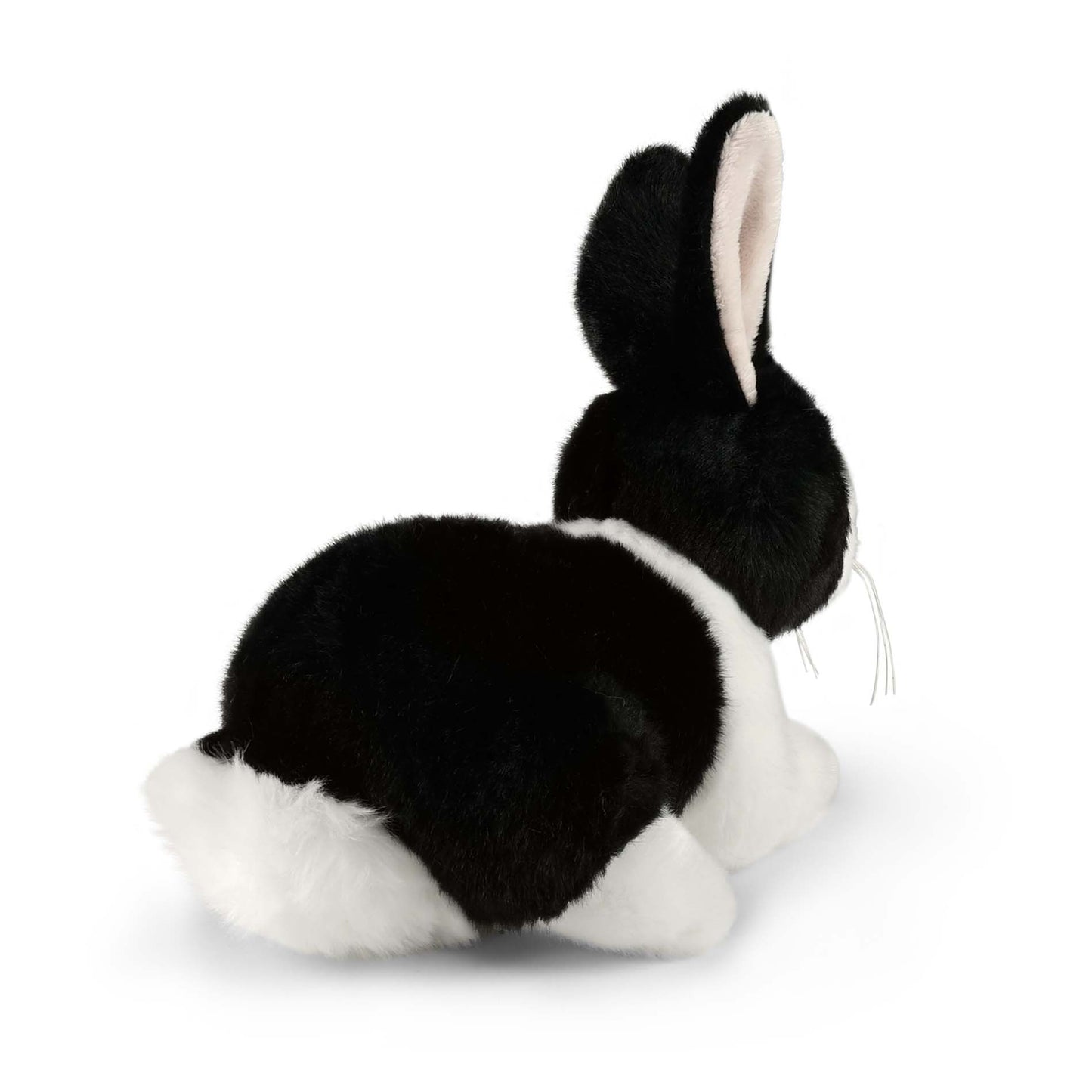 Hase schwarz-weiß Kaninchen Kuscheltier Plüschtier 22 cm