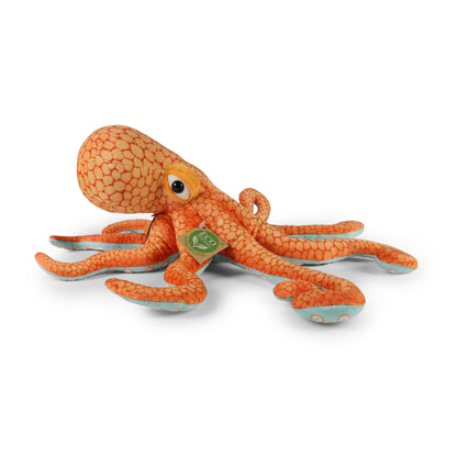 Octopus Tintenfisch orande Kuscheltier Plüschtier 36 cm