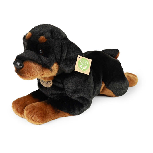 Rottweiler Hund 44cm liegend Kuscheltier Plüschtier