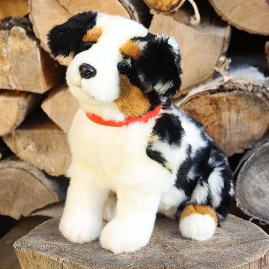 Australian Shepherd 28 cm sitzend Merle Kuscheltier Hund Plüschtier