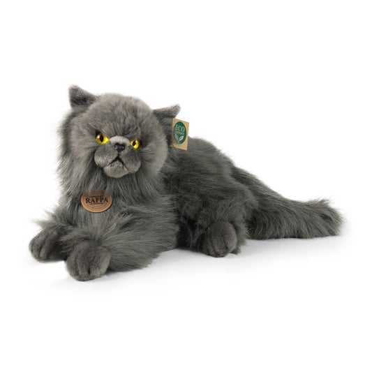Perserkatze grau liegend 40 cm Kuscheltier Katze Plüschtier