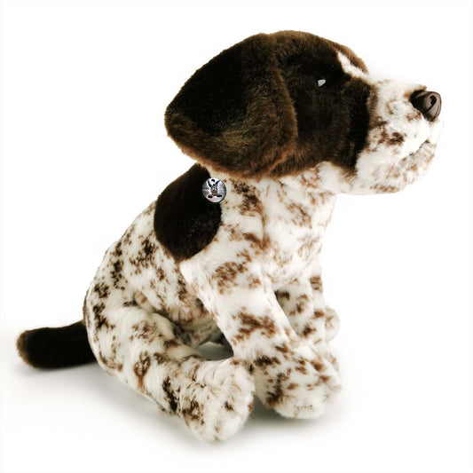 Pointer Jagdhund Kuscheltier Hund sitzend Plüschtier WANDA