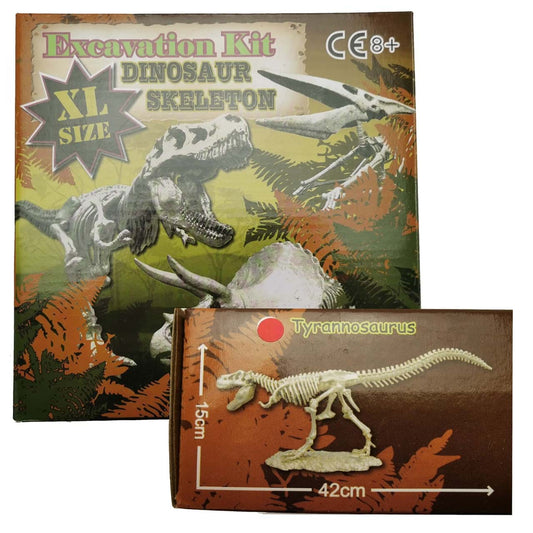 Ausgrabungsset T-Rex Dinosaurier Skelett Tyrannosaurus 42 x 15 cm