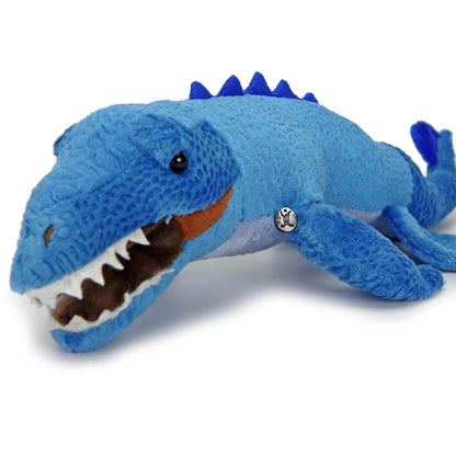 Dinosaurier Mosasaurus Kuscheltier blau Meeresechse MATABLUE