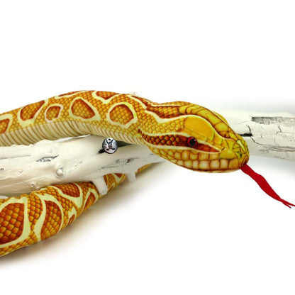 Goldpython Kuscheltier Schlange 150 cm Plüschtier HONEY