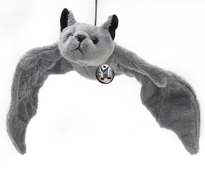 Fledermaus Kuscheltier grau Fransenfledermaus Plüsch DORA
