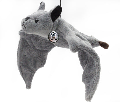 Fledermaus Kuscheltier grau Fransenfledermaus Plüsch DORA