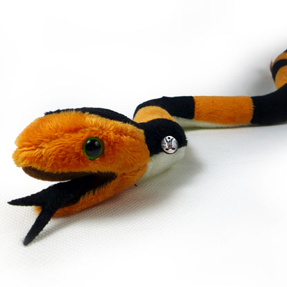 Korallenschlange Kuscheltier Schlange schwarz orange PAYTON