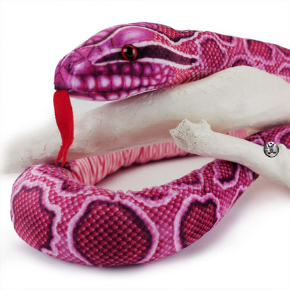 Pink-Python Kuscheltier Schlange 150 cm Plüschtier PISAYA