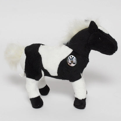 Pferd Pony Kuscheltier Schecke Pinto schwarz-weiß Plüsch NANDO