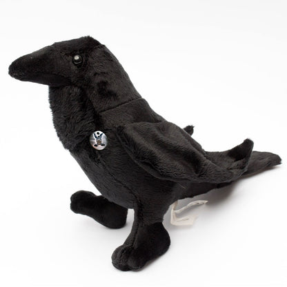 Rabe Kuscheltier Vogel schwarz Krähe Kohlrabe Plüschtier HUGIN