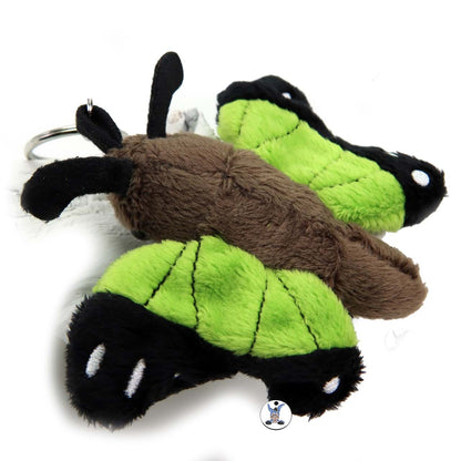 Schmetterling Schlüsselanhänger Falter Kuscheltier grün MOSI