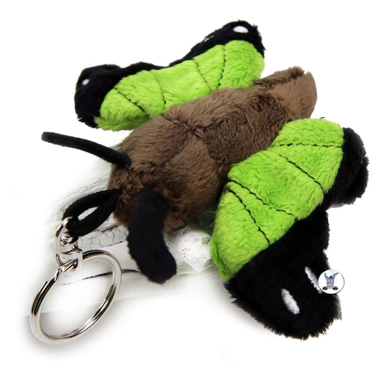 Schmetterling Schlüsselanhänger Falter Kuscheltier grün MOSI