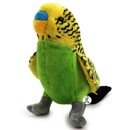 Wellensittich Vogel Sittich grün gelb Plüschtier HANNA