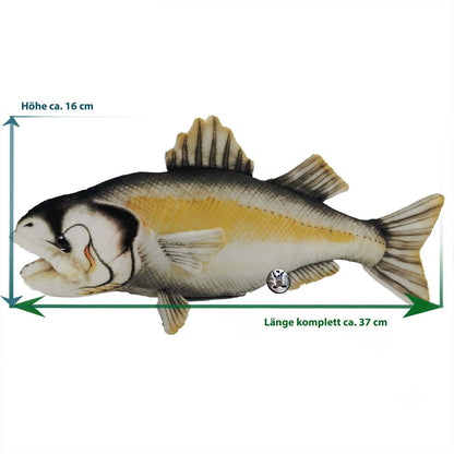 Plüsch Barsch 37cm Fisch Karpfen Realistisch Premium Deko Stofftier