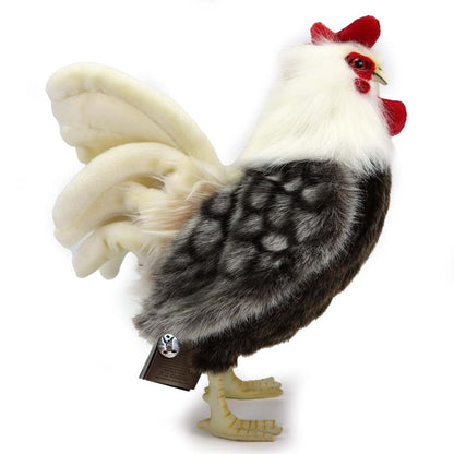 Hahn PREMIUM Plüschtier Huhn Vogel Dekotier grau weiß GUNTHER