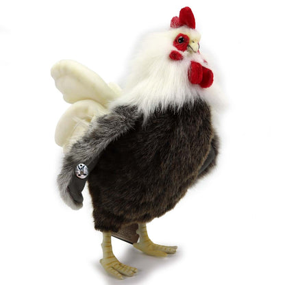 Hahn PREMIUM Plüschtier Huhn Vogel Dekotier grau weiß GUNTHER