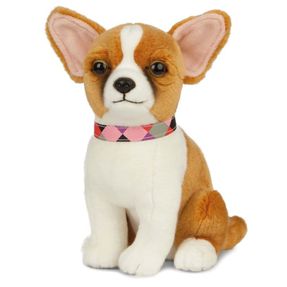 Chihuahua Kuscheltier Hund braun-weiß Kurzhaar Plüschtier LOTTI