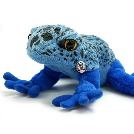 Frosch Kuscheltier blauer Pfeilgiftfrosch Plüsch TITUS