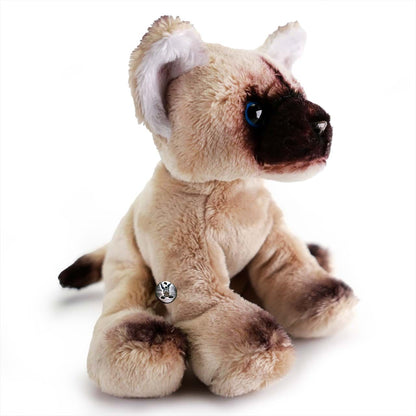 Katze Burma Siamkatze Kuscheltier sitzend blaue Augen SIMBAD