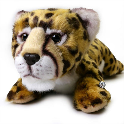 Gepard Kuscheltier Raubkatze Plüsch liegend ZAHEYLU