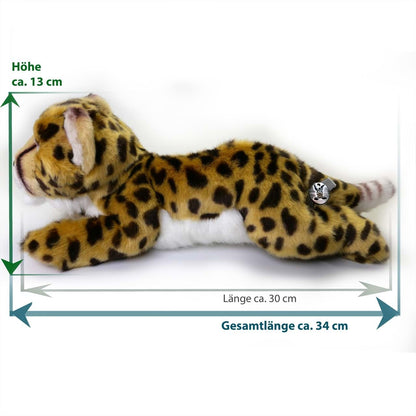 Gepard Kuscheltier Raubkatze Plüsch liegend ZAHEYLU