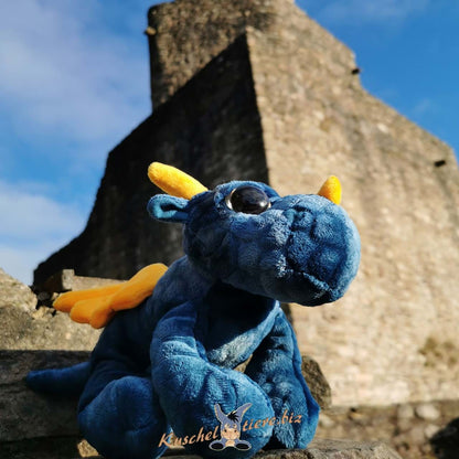 Drache blau 30 cm Kuscheltier Plüschdrache ZILANT