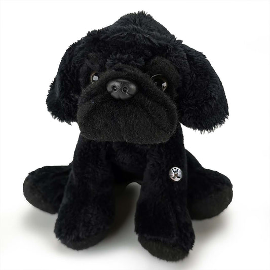 Mops schwarz Kuscheltier Hund Pug Plüschtier ZOE