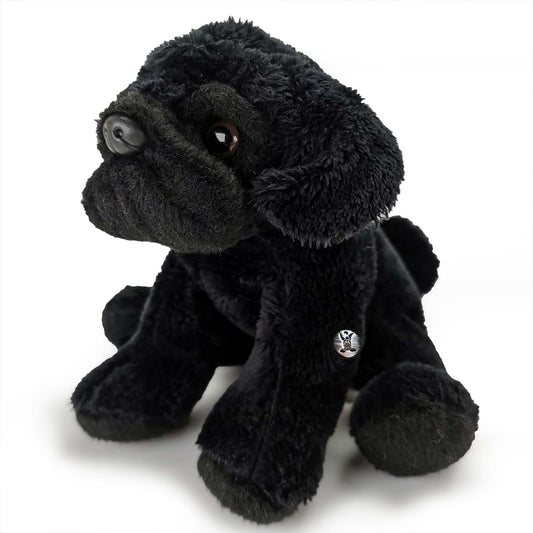 Mops schwarz Kuscheltier Hund Pug Plüschtier ZOE