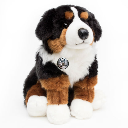 Berner Sennenhund Kuscheltier sitzend Plüschtier FANNY
