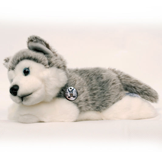 Husky Kuscheltier Welpe liegend Plüsch Hund ANOUK