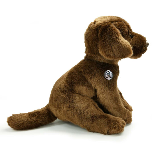 Labrador Kuscheltier Hund sitzend braun Plüschtier JAMBA