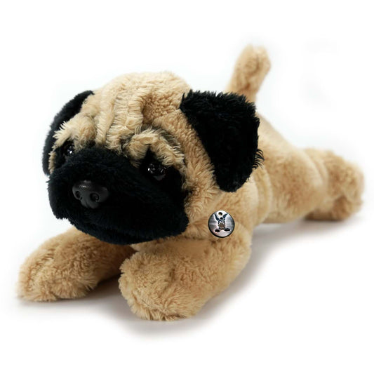 Mops Kuscheltier Hund liegend Plüsch Bulldogge GIZMO