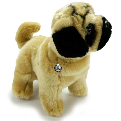 Mops Kuscheltier Hund stehend Plüsch Bulldogge TASSILO