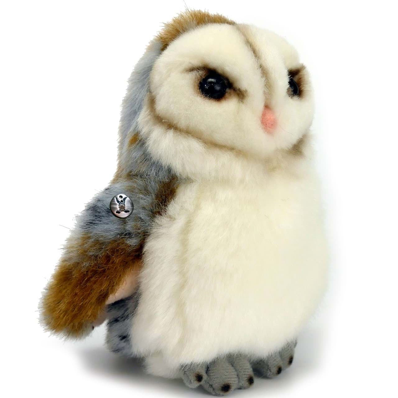 Schleiereule Kuscheltier Plüschtier mit Anhänger RAGNAR