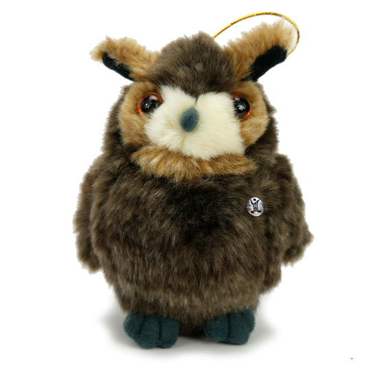 Uhu Kuscheltier Eule Plüschtier braun 12 cm PUSCHKA