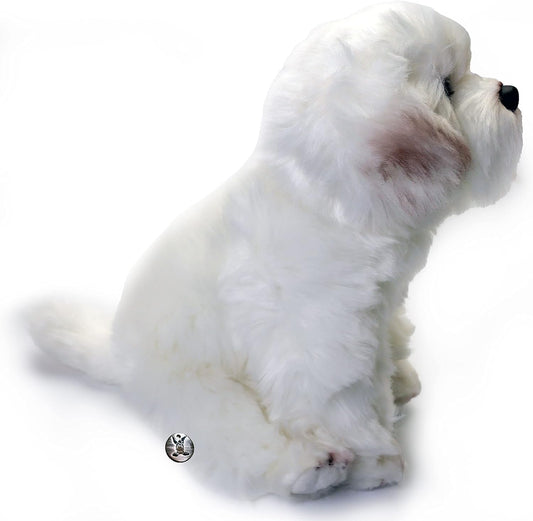 Malteser Shih Tzu  Kuscheltier Hund Irish Plüschtier sitzend LAYLA